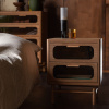 Hnědý dřevěný noční stolek DUTCHBONE CAROUN 45 X 38 cm -fv-interier-25