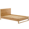 Dubová jednolůžková postel kave home Alguema 90 x 200 cm