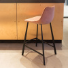 Růžová sametová barová židle DUTCHBONE Franky 65 cm -fv-interier-25