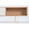 Bílý dubový TV stolek Fina 160 x 45 cm -fv-interier-25