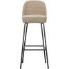 Pískově hnědá čalouněná barová židle Tergi 79 cm