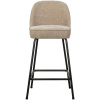 Pískově hnědá čalouněná barová židle Tergi 64 cm