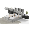 Šedá čalouněná postel boxspring ESSENCE 200 x 200 cm -fv-interier-25