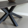 Černá kovová stolová podnož Krosix 159 x 77 cm -fv-interier-25