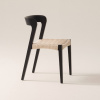 Černá dřevěná jídelní židle VIKDALEN s výpletem -fv-interier-25