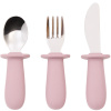Růžový příborový set kave home Lili