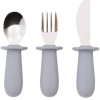 Šedý příborový set kave home Lili