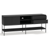 Černý TV stolek Teulat Platt 175 x 45 cm -fv-interier-25