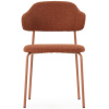 Terakotově červená čalouněná jídelní židle Marckeric Adriel