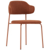 Terakotově červená čalouněná jídelní židle Marckeric Adriel