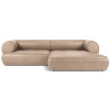 Tmavě béžová kožená rohová pohovka Lily 261 cm, pravá -fv-interier-25