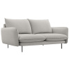Světle šedá čalouněná dvoumístná pohovka Vienna 160 cm