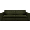 Zelená manšestrová trojmístná pohovka MICADONI Lazy 226 cm