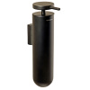 Černý kovový nástěnný dávkovač mýdla Geyser