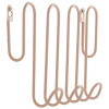 Světle růžový kovový nástěnný věšák TURNS 40 cm