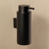 Černý kovový nástěnný dávkovač mýdla Logic 200 ml