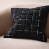 Černý bavlněný povlak na polštář ERIN 50 x 50 cm -fv-interier-25