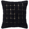 Černý bavlněný povlak na polštář ERIN 50 x 50 cm