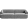 Šedá sametová čtyřmístná pohovka Cosmopolitan Design Campi 255 cm