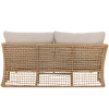 Ratanová zahradní pohovka s polštáři Penzano 164 cm