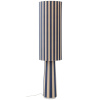 Modrá pruhovaná stojací lampa Emmie 120 cm