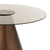 Hnědý skleněný odkládací stolek Mirage 60 cm -fv-interier-25