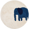 Béžový koberec se slonem kave home Tandani Ø 100 cm