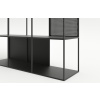 Černý kovový regál Motivo Clover 212 x 125 cm -fv-interier-25