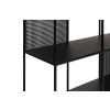 Černý kovový regál Motivo Clover 212 x 125 cm -fv-interier-25