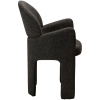 Černá bouclé jídelní židle DAN-FORM Aole