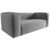 Šedá sametová dvoumístná pohovka Cosmopolitan Design Mackay 150 cm