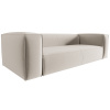 Světle béžová sametová čtyřmístná pohovka Cosmopolitan Design Mackay 230 cm