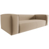 Pískově hnědá sametová čtyřmístná pohovka Cosmopolitan Design Mackay 230 cm