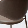 Hnědé koženková jídelní židle DAN-FORM Zone -fv-interier-25