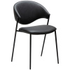 Černá koženková jídelní židle DAN-FORM Zone