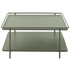 Olivově zelený kovový konferenční stolek Unique Furniture Yuba 75 x 75 cm