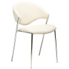 Krémově bílá bouclé jídelní židle DAN-FORM Zone