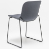 Šedá čalouněná konferenční židle Baltic 2 Classic s černou podnoží -fv-interier-25
