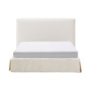 Bílá dvoulůžková postel Kave Home Jaira s čelem 150 x 190 cm