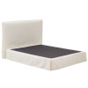 Bílá dvoulůžková postel Kave Home Jaira s čelem 160 x 200 cm