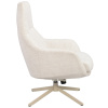 Béžové čalouněné otočné křeslo ROWICO CONROE