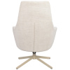 Béžové čalouněné otočné křeslo ROWICO CONROE