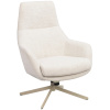 Béžové čalouněné otočné křeslo ROWICO CONROE