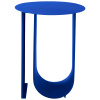 Modrý kovový odkládací stolek LOSTALLO 40,5 cm