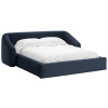Modrá čalouněná dvoulůžková postel Cosmopolitan Design Campi 160 x 200 cm s úložným prostorem