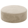 Světle béžový manšestrový taburet Micadoni Dia 90 cm