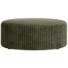 Zelený manšestrový taburet Micadoni Dia 90 cm