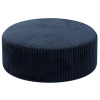 Tmavě modrý manšestrový taburet Micadoni Dia 90 cm