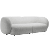 Světle šedá čalouněná čtyřmístná MICADONI Kate 243 cm