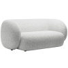 Světle šedá čalouněná dvoumístná pohovka MICADONI Kate 183 cm